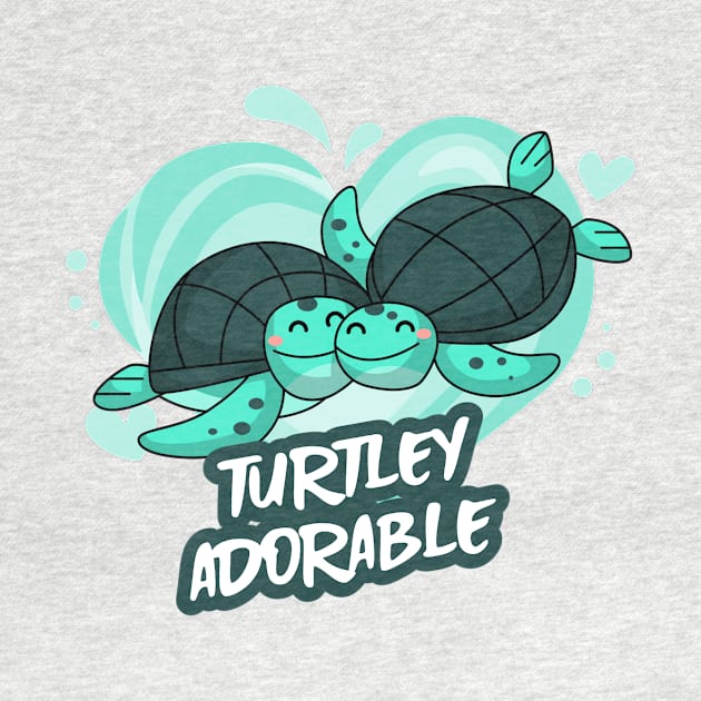 Turtley Adorable Cute Funny Turtle by Print Horizon